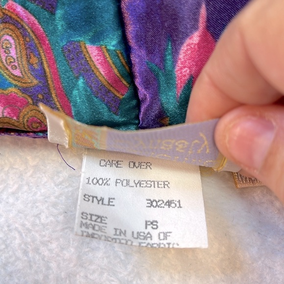 Vintage California Dynasty Chemise and Robe Set. Size PS. EUC. Missing belt. - Picture 9 of 10